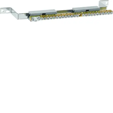 Hager UT91B Aardrail  25aansl.  Koper