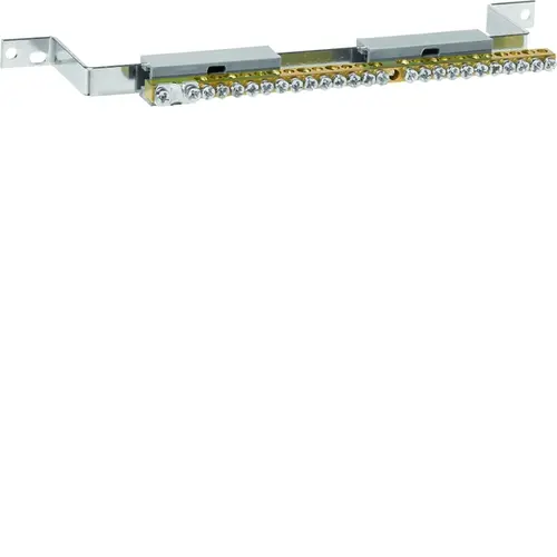 Hager UT91B Aardrail  25aansl.  Koper