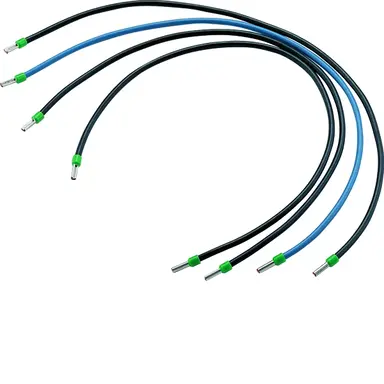 Hager UL25B9 bedradingset 6mm2 lengte 0,5mtr 3xzwart 1xblauw