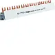 Hager KDN280A kamrail 2-polig vork 80A 16mm2 12-modulen