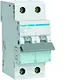 Hager MCN540E installatieautomaat 1p+N 40A C-karakteristiek 6kA