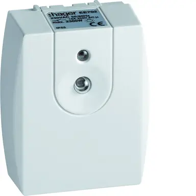 Hager EE702 opbouw schemerschakelaar 1 maakcontact 2300W IP55 wit