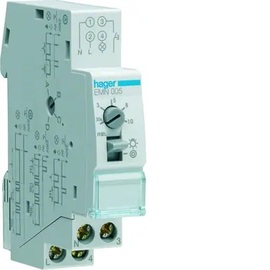 Hager EMN005 trappenhuisschakelaar multifunctioneel DIN-rail