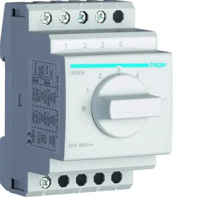 Hager SK604 Stappenschakelaar 20A  5-st.