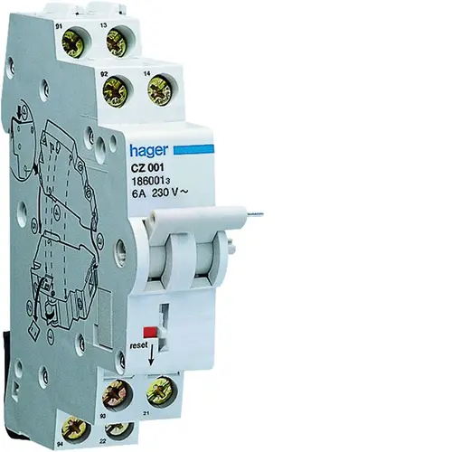 Hager CZ001 Hulpcontactblok 2m 2v 3A
