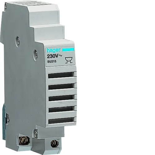 Hager SU215 bel - zoemer DIN-rail montage 230VAC 78dBA