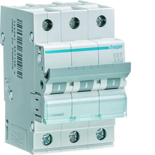 Hager MCN310E Installatieautomaat C-kar 3P 4