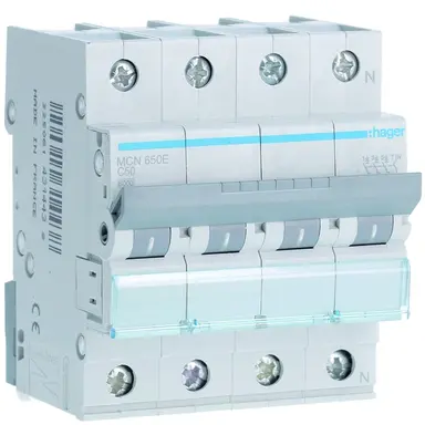 Hager MCN650E Installatieautomaat C-kar 3P 4