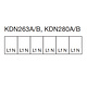 Hager KDN263B kamrail 2-polig vork 63A 10mm2 56-modulen