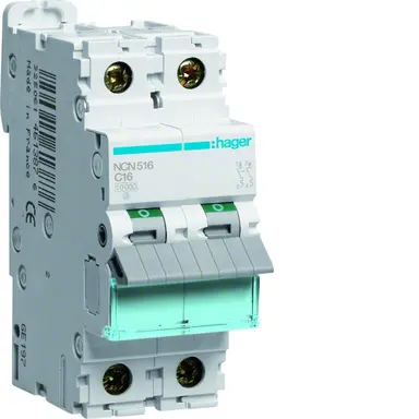 Hager NCN516 Installatieautomaat C-kar 2P 4