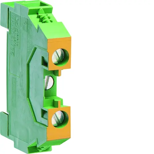 Hager KXA10E rijgklem aarde 10mm2 schroef DIN groen-geel