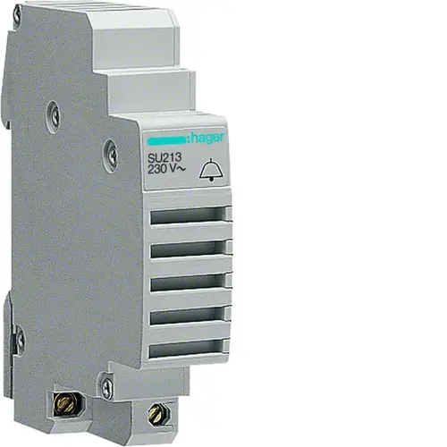 Hager SU213 bel - zoemer DIN-rail montage 230VAC 85dbA