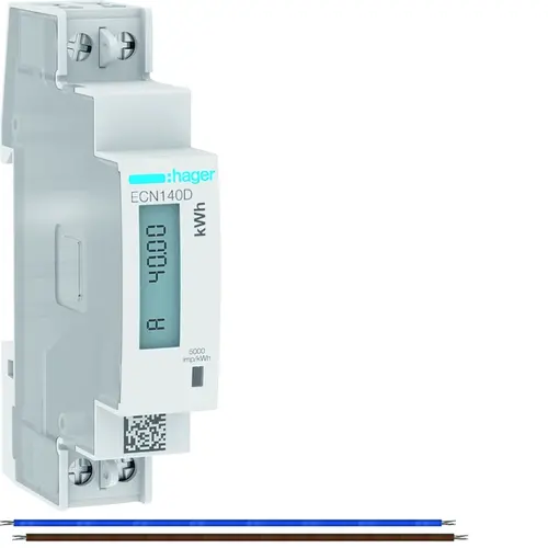 Hager VKS21SM uitbreidingsset kwh-meter 1 fa