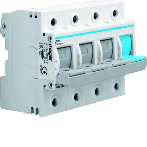 Hager L76M patr lastscheider d0 63a 3p+n