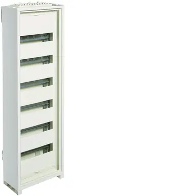 Hager FWQ61P1 opbouwveldverdeler 72-modulen 950x300x161mm staal wit IP30