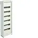 Hager FWQ61P1 opbouwveldverdeler 72-modulen 950x300x161mm staal wit IP30