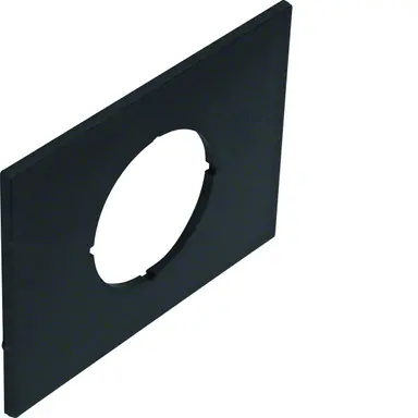 Hager GBZWN9005 afdekplaat met opening d 45mm