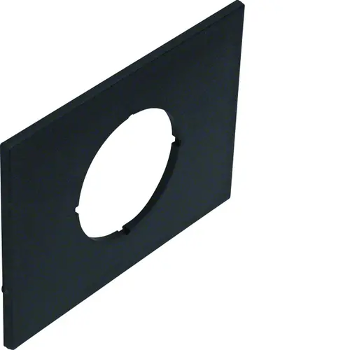 Hager GBZWN9005 afdekplaat met opening d 45mm