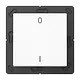 JUNG ENO A 590-01 WW EnOcean draadloze wandzender 2-kanaals met symbolen 0-1 A-range alpine wit