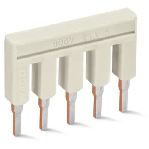 Wago 2002-405 doorverbindingsbrug 5-voudig geïsoleerd lichtgrijs