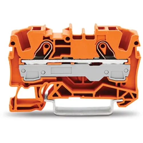 Wago 2006-1202 rijgklem 2-draads 6 mm² oranje