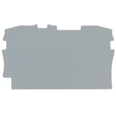 Wago 2002-1291 afsluit- en tussenplaat rijgklem 0,8 mm grijs