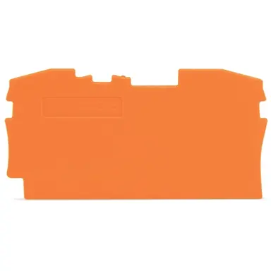 Wago 2006-1292 afsluit- en tussenplaat rijgklem 1 mm oranje