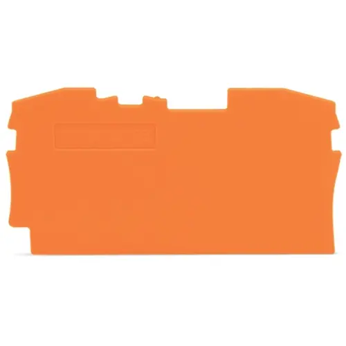 Wago 2006-1292 afsluit- en tussenplaat rijgklem 1 mm oranje