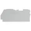 Wago 2104-1291 afsluit- en tussenplaat rijgklem 1 mm grijs 25 stuks