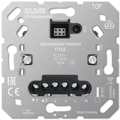 JUNG 1731 JE jaloeziebesturing met ingang nevenpost