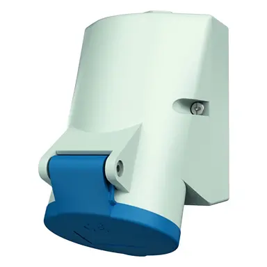 Mennekes CEE 101 wandcontactdoos CEE 3-polig 16A 230V klokstand 6h IP44 1xM20 blauw