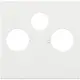 Niko 154-69551 centraalplaat coax/sat white coated