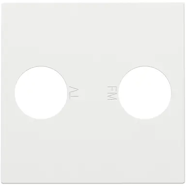 Niko 154-69702 centraalplaat antenne coax white coated