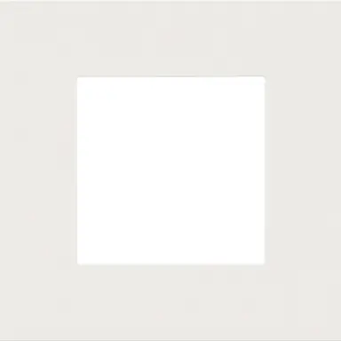 Niko 154-76100 afdekraam 1-voudig Pure white steel coated