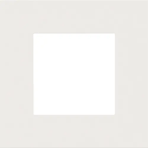 Niko 154-76100 afdekraam 1-voudig Pure white steel coated