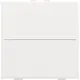 Niko 154-00001 enkelvoudige toets voor draadloze schakelaar met twee toetsen white coated