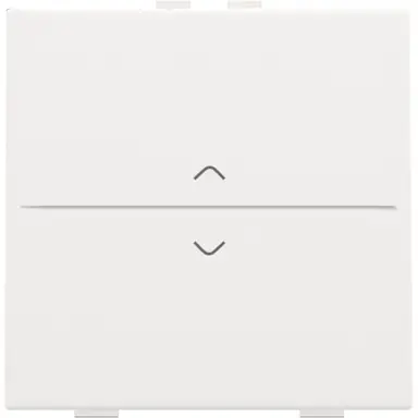 Niko 154-00004 enkelvoudige toets met pijlsymbolen voor draadloze schakelaar met twee toetsen white coated