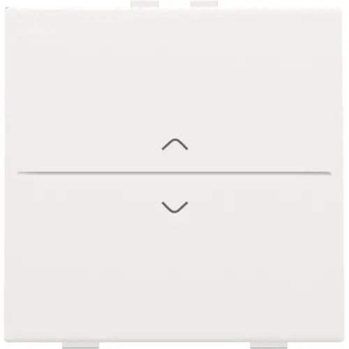 Niko 154-00004 enkelvoudige toets met pijlsymbolen voor draadloze schakelaar met twee toetsen white coated