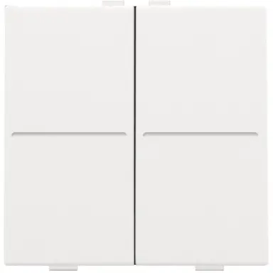 Niko 154-00007 tweevoudige toets voor draadloze schakelaar white coated