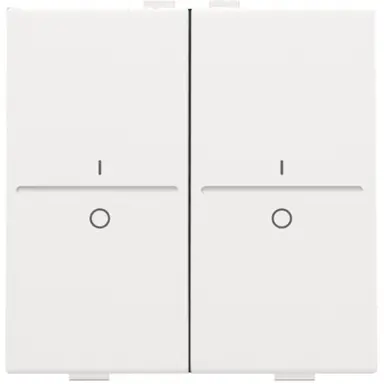 Niko 154-00008 Tweedelige drukker Schakelaar/