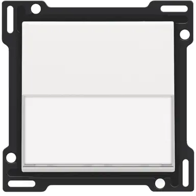 Niko 154-60905 schakelwip enkelvoudig met tekstveld white coated