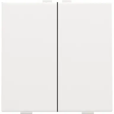 Niko 154-51002 drukknop 2-voudig voor Niko Home Control white coated