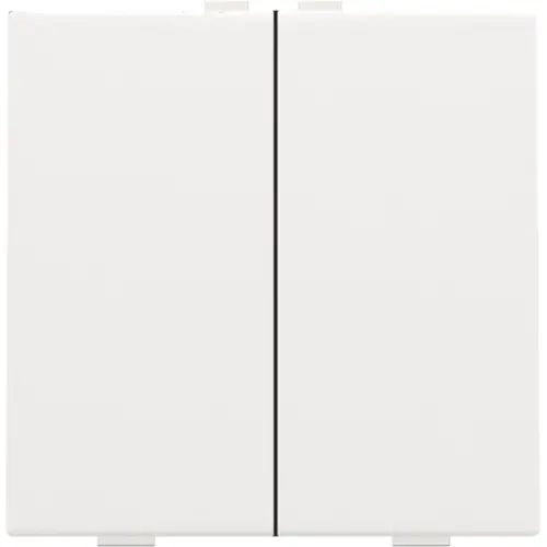 Niko 154-51002 drukknop 2-voudig voor Niko Home Control white coated