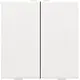 Niko 154-51002 drukknop 2-voudig voor Niko Home Control white coated