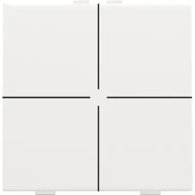 Niko 154-51004 drukknop 4-voudig voor Niko Home Control white coated