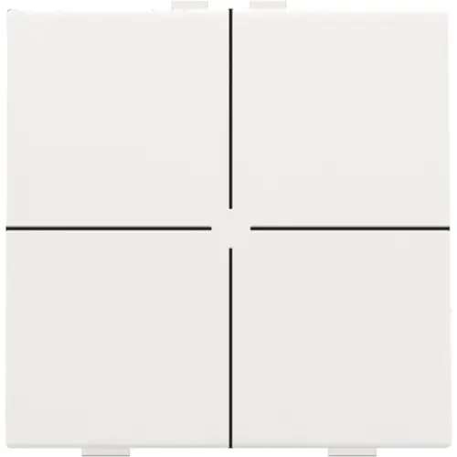 Niko 154-51004 drukknop 4-voudig voor Niko Home Control white coated