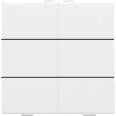 Niko 154-51006 drukknop 6-voudig voor Niko Home Control white coated