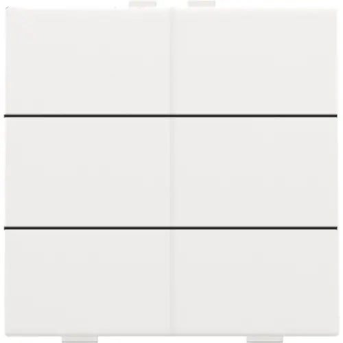 Niko 154-51006 drukknop 6-voudig voor Niko Home Control white coated