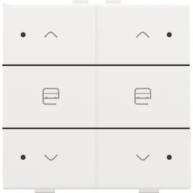 Niko 154-52036 jaloeziebediening 2-voudig met LED voor Niko Home Control white coated