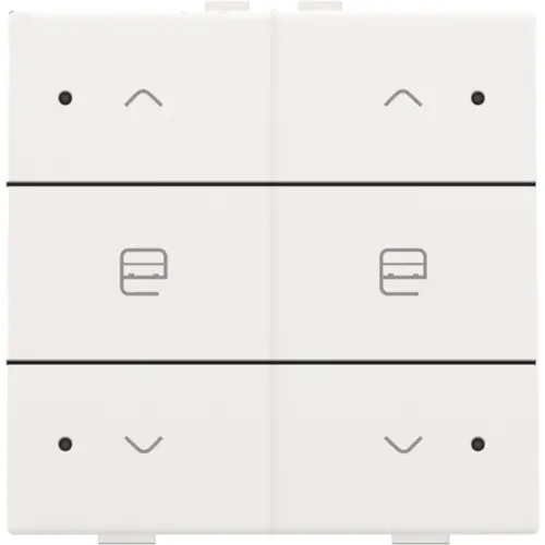 Niko 154-52036 jaloeziebediening 2-voudig met LED voor Niko Home Control white coated